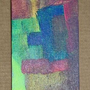 Original Art Paintings Abstract Acrylic On Canvas Board 5x7 Modern Decor Tame
